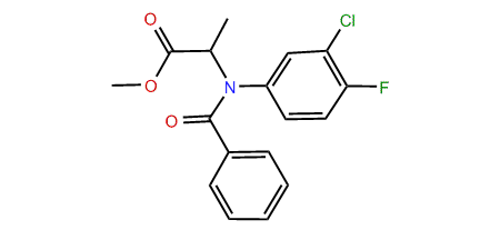 Methyl 2-(benzoyl-3-chloro-4-fluoroanilino)-propanoate